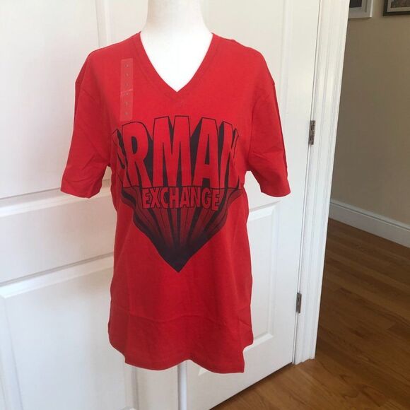 Armani Exchange Other - Red Radiating Logo Short Sleeves T-shirt